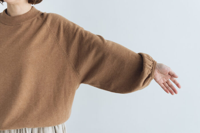 予約 G1131 RAGLAN SLEEVE KNIT PULL OVER mocha 10月中〜10月末 4