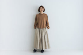 予約 G1131 RAGLAN SLEEVE KNIT PULL OVER mocha 10月中〜10月末 5