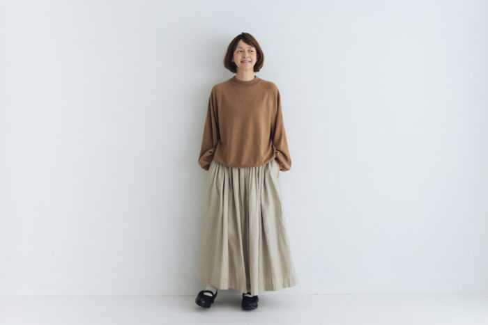予約 G1131 RAGLAN SLEEVE KNIT PULL OVER mocha 10月中〜10月末 5