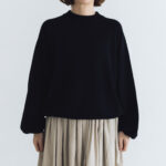 予約 G1131 RAGLAN SLEEVE KNIT PULL OVER black 10月中〜10月末