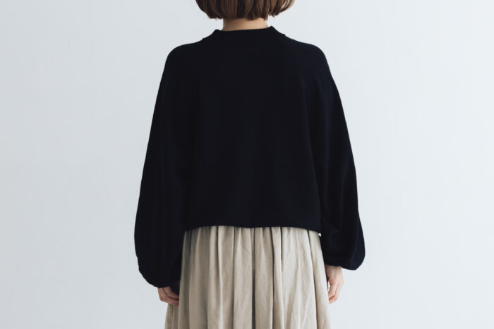 予約 G1131 RAGLAN SLEEVE KNIT PULL OVER black 10月中〜10月末 3