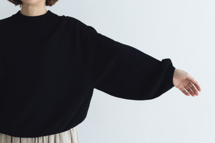 予約 G1131 RAGLAN SLEEVE KNIT PULL OVER black 10月中〜10月末 4