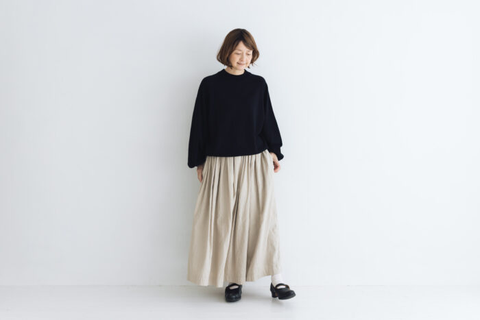 予約 G1131 RAGLAN SLEEVE KNIT PULL OVER black 10月中〜10月末 5