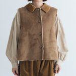予約 R313 ECO MOUTON VEST beige  9月末〜10月初