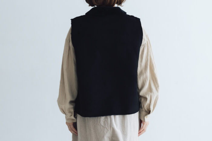 予約 R313 ECO MOUTON VEST black  9月末〜10月初 3