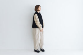 予約 R313 ECO MOUTON VEST black  9月末〜10月初 6