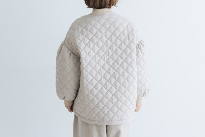 予約 R323 QUILTING BLOUSON light gray  10月末〜11月初 3