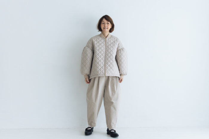 予約 R323 QUILTING BLOUSON light gray  10月末〜11月初 6
