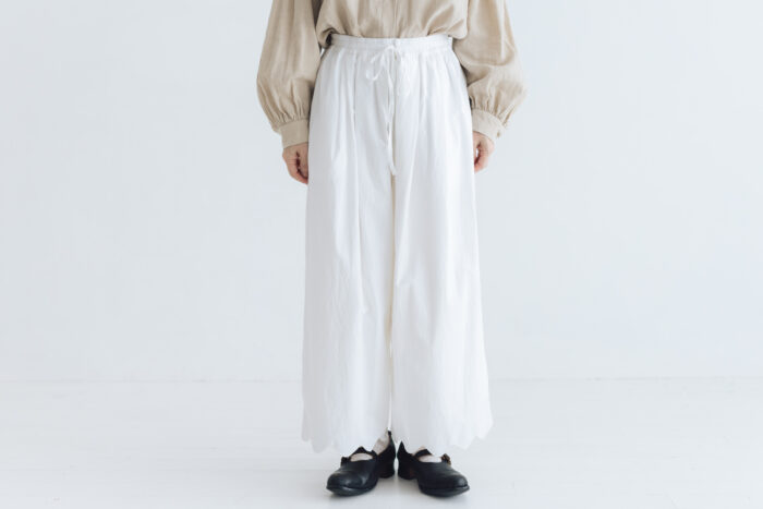 予約 R307 JOU JOU EASY PANTS white 9月中〜9月末 1