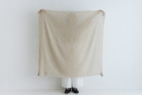 予約 R329 WOOL GAUZE TASSEL STOLE  11月中〜11月末 5