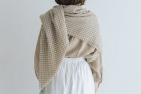 予約 R329 WOOL GAUZE TASSEL STOLE  11月中〜11月末 3