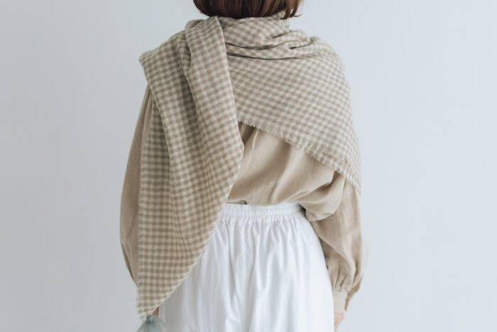 予約 R329 WOOL GAUZE TASSEL STOLE  11月中〜11月末 3