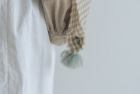 予約 R329 WOOL GAUZE TASSEL STOLE  11月中〜11月末 4