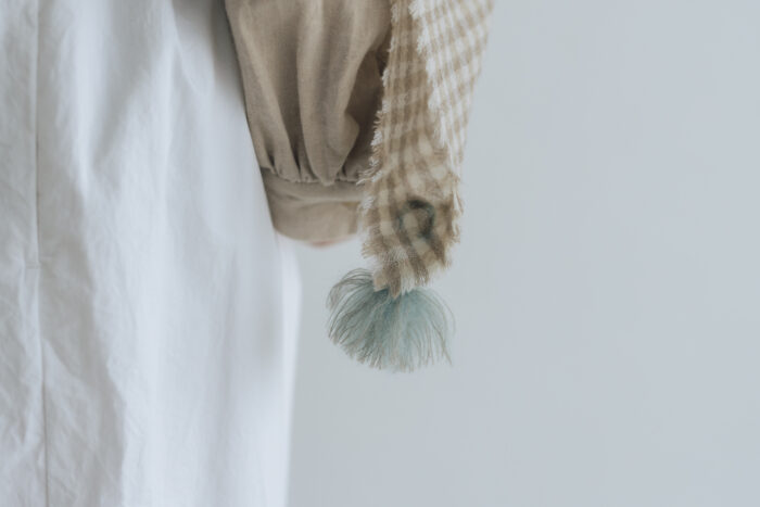 予約 R329 WOOL GAUZE TASSEL STOLE  11月中〜11月末 4