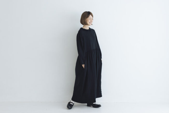 予約 R318 LAMPSHADE ONE PIECE noir  10月中〜10月末 6