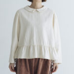 予約 R317 LAMPSHADE BLOUSE ecru  10月中〜10月末