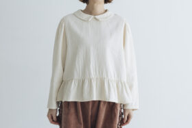 予約 R317 LAMPSHADE BLOUSE ecru  10月中〜10月末 1