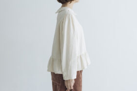 予約 R317 LAMPSHADE BLOUSE ecru  10月中〜10月末 2