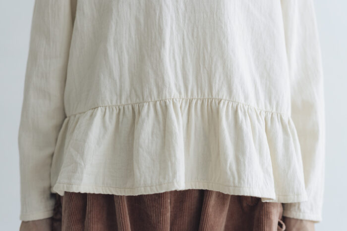予約 R317 LAMPSHADE BLOUSE ecru  10月中〜10月末 5