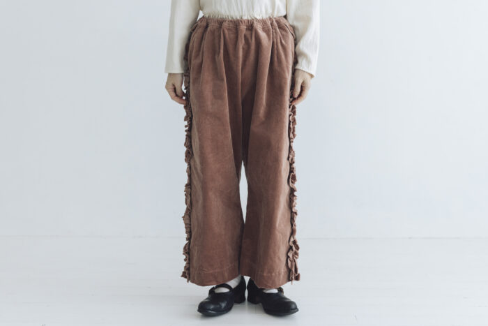 予約 G1128 CORDUROY VIVIENNE PANTS dusty pink  10月中〜10月末 1