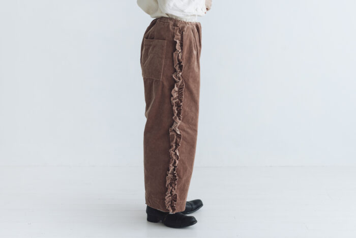 予約 G1128 CORDUROY VIVIENNE PANTS dusty pink  10月中〜10月末 2