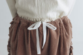 予約 G1128 CORDUROY VIVIENNE PANTS dusty pink  10月中〜10月末 5