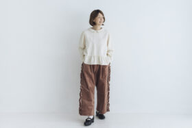 予約 R317 LAMPSHADE BLOUSE ecru  10月中〜10月末 6