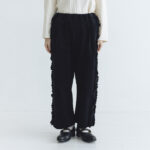 予約 G1128 CORDUROY VIVIENNE PANTS black  10月中〜10月末