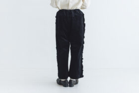 予約 G1128 CORDUROY VIVIENNE PANTS black  10月中〜10月末 3