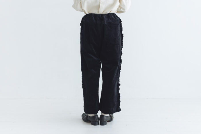 予約 G1128 CORDUROY VIVIENNE PANTS black  10月中〜10月末 3