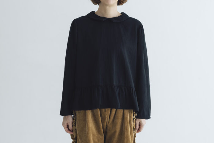 予約 R317 LAMPSHADE BLOUSE noir  10月中〜10月末 1
