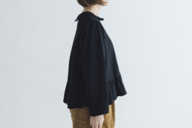 予約 R317 LAMPSHADE BLOUSE noir  10月中〜10月末 2