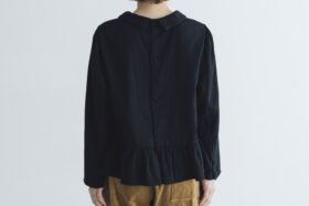 予約 R317 LAMPSHADE BLOUSE noir  10月中〜10月末 3