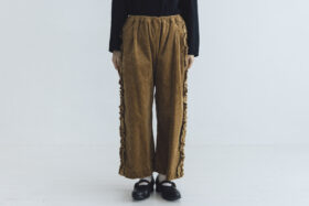 予約 G1128 CORDUROY VIVIENNE PANTS beige  10月中〜10月末 1