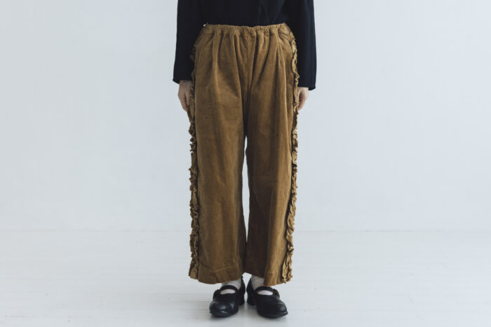 予約 G1128 CORDUROY VIVIENNE PANTS beige  10月中〜10月末 1