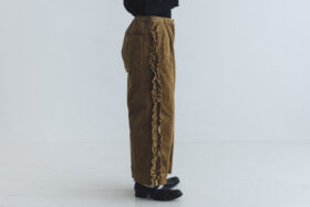 予約 G1128 CORDUROY VIVIENNE PANTS beige  10月中〜10月末 2