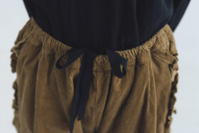 予約 G1128 CORDUROY VIVIENNE PANTS beige  10月中〜10月末 5