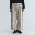 予約 G1128 CORDUROY VIVIENNE PANTS greige  10月中〜10月末