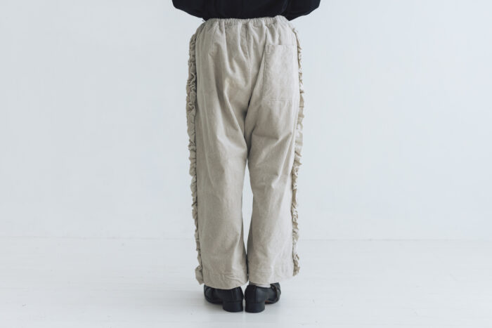 予約 G1128 CORDUROY VIVIENNE PANTS greige  10月中〜10月末 3