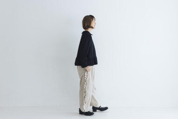 予約 G1128 CORDUROY VIVIENNE PANTS greige  10月中〜10月末 6