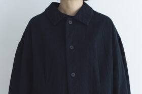 予約 R309 PAINTER CANVAS COAT noir  9月中〜9月末 4