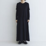 予約 R314 PUFF SLEEVE ONE PIECE noir  9月末〜10月初