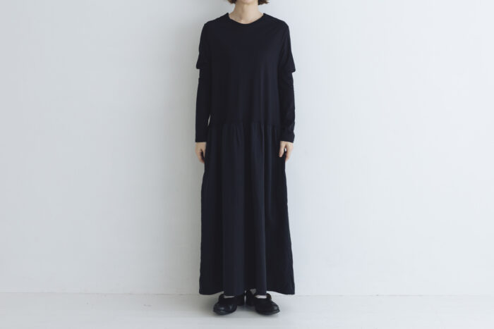 予約 R314 PUFF SLEEVE ONE PIECE noir  9月末〜10月初 1