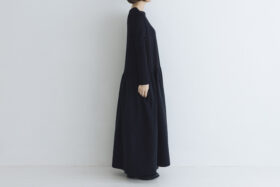 予約 R314 PUFF SLEEVE ONE PIECE noir  9月末〜10月初 2