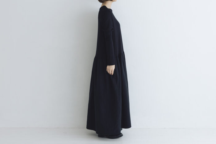 予約 R314 PUFF SLEEVE ONE PIECE noir  9月末〜10月初 2
