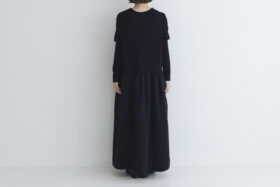 予約 R314 PUFF SLEEVE ONE PIECE noir  9月末〜10月初 3