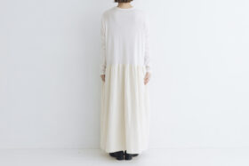 R314 PUFF SLEEVE ONE PIECE ecru 3