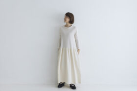 R314 PUFF SLEEVE ONE PIECE ecru 5