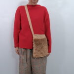 No.7993 H.C.C FRILL SHOULDER BAG ochre 2-4月