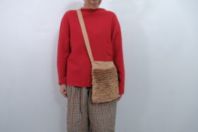 No.7993 H.C.C FRILL SHOULDER BAG ochre 2-4月 2